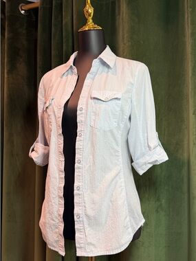 Cavalini Soft Light Pink Button-Up Shirt